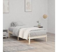 Vidaxl Bed Frame Without Mattress 100X190 Cm Solid Wood Pine Twin