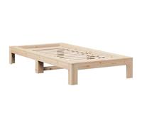 vidaXL Bed Frame without Mattress 100x200 cm Solid Wood Pine