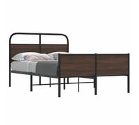 Metal Bed Frame without Mattress Bed Base Bedstead Mattress Foundation vidaXL