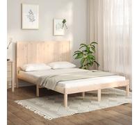 vidaXL Bed Frame without Mattress 120x190 cm Small Double Solid Wood Pine