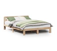 Bed Frame without Mattress 120x190 cm Small Double Solid Wood Pine vidaXL