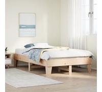 Bed Frame without Mattress 120x190 cm Small Double Solid Wood Pine vidaXL