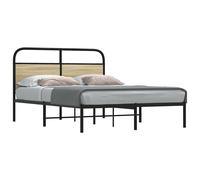 vidaXL Bed Frame Without Mattress 120x190 cm Small Double Sonoma Oak Engineered Wood