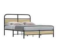 vidaXL Bed Frame without Mattress 120x190 cm Small Double Sonoma Oak Engineered Wood