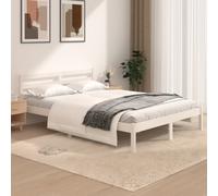 vidaXL Bed Frame without Mattress 120x190cm White Small Double