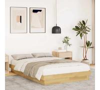 vidaXL Bed Frame without Mattress 120x200 cm Solid Wood Oak