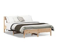 vidaXL Bed Frame without Mattress 135x190 cm Double Solid Wood Pine