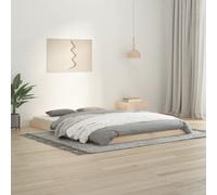 vidaXL Bed Frame without Mattress 140x200 cm Solid Wood Pine - Brown, Brown