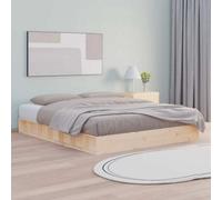 Vidaxl Bed Frame Without Mattress 150X200 Cm King Size King Size Solid Wood
