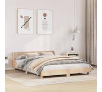 vidaXL Bed Frame without Mattress 150x200 cm King Size Solid Wood Pine