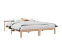 Family Bed Frame No Mattress Bedrom Bed Base Bedstead Solid Wood Pine vidaXL