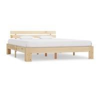 vidaXL Bed Frame Solid Pine Wood 160x200 cm (283164), Brown