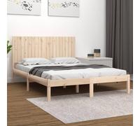 vidaXL Bed Frame, Platform Bed for Bedroom, Bed Base for Adults Kids, Mattress Foundation Wooden Bedstead, Solid Wood 180x200 cm Super King Size