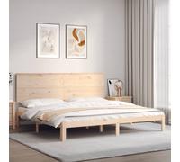 vidaXL Bed Frame without Mattress 200x200 cm Solid Wood Pine