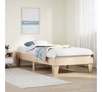 Vidaxl Bed Frame Without Mattress 75X190 Cm Small Single Solid Wood Pine