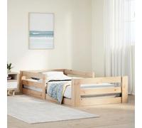 Vidaxl Bed Frame Without Mattress 75X190 Cm Small Single Solid Wood Pine