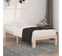 vidaXL Bed Frame without Mattress 75x190cm Small Single