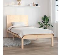 vidaXL Bed Frame without Mattress 90x190 cm Single Solid Wood
