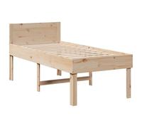 Bed Frame without Mattress Base 90x190 cm Single Solid Wood Pine vidaXL