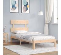 vidaXL Bed Frame without Mattress 90x200 cm Solid Wood Pine