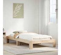 vidaXL Bed Frame without Mattress 90x200 cm Solid Wood Pine