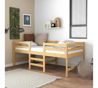 vidaXL Bed Frame 90x200 cm Solid Wood Pine 03 UK HOT