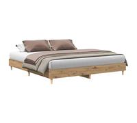 vidaXL Bed Frame without Mattress Artisan Oak 180x200cm Engineered Wood