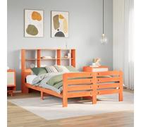 vidaXL Bed Frame without Mattress Bed Wax Brown Small Double Solid Wood Pine