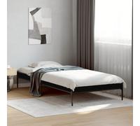 vidaXL Bed Frame without Mattress Black 100x200 cm