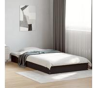vidaXL Bed Frame without Mattress Black 100x200 cm Engineered Wood