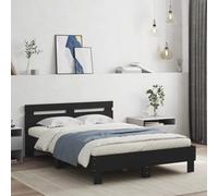 Vidaxl Bed Frame Without Mattress Black 120X190 Cm Small Double