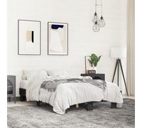 vidaXL Bed Frame without Mattress Black 120x200 cm