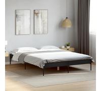 vidaXL Bed Frame without Mattress Black 120x200 cm