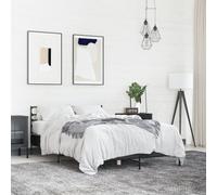 vidaXL Bed Frame without Mattress Black 140x190 cm