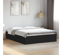 Bed Frame Base Bedstead Black 150x200 cm King Size Engineered Wood vidaXL