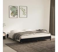 vidaXL Bed Frame without Mattress Black 180x200 cm Super King Super King Velvet