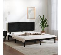 (black, 200 x 200 cm) vidaXL Solid Wood Pine Bed Frame Wooden Bedstead Bed Base Multi Colours/Sizes