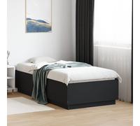 Bed Frame Bedroom Bed Base Bedstead Mattress Foundation Engineered Wood vidaXL
