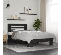 vidaXL Bed Frame without Mattress Black 90x190 cm Single