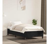 vidaXL Bed Frame without Mattress Black 90x190 cm Single Single Velvet