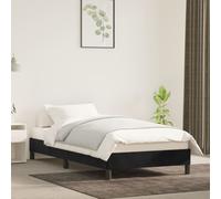 vidaXL Bed Frame without Mattress Black 90x190 cm Single Single Velvet