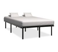 vidaXL Bed Frame Black Metal 180x200 cm 6FT Super King (284683), Black