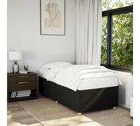 vidaXL Bed Frame Without Mattress Black single fabric, Black