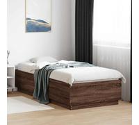 Bed Frame Bedroom Bed Base Bedstead Mattress Foundation Engineered Wood vidaXL
