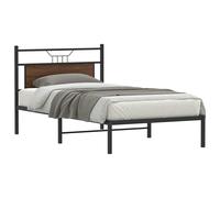 Bed Frame without Mattress Engineered Wood Bed Base Single Bed vidaXL