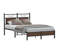 Bed Frame without Mattress Engineered Wood Bed Base Single Bed vidaXL