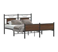 Bed Frame without Mattress Engineered Wood Bed Base Single Bed vidaXL