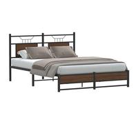 Bed Frame without Mattress Engineered Wood Bed Base Single Bed vidaXL