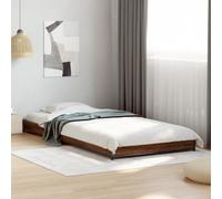 vidaXL Bed Frame without Mattress Brown Oak 75x190 cm Small Single