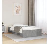 vidaXL Bed Frame Bed Base Bedstead Concrete Grey 100x200 cm Engineered Wood